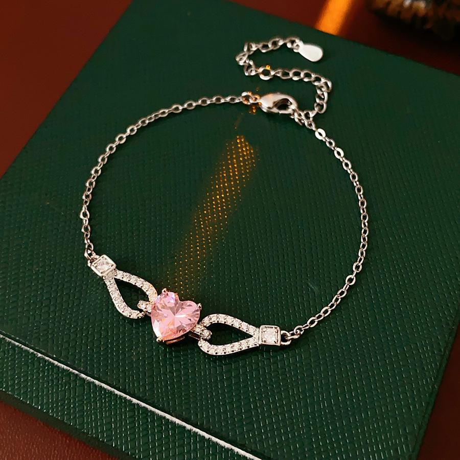 

Браслет Цветок Ромб со вспыхивающим цирконом: Роскошные ретро-украшения ручной работы из Японии и Кореи