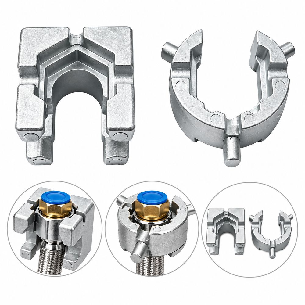 U Shaped Plumbing Spanner Aluminum Alloy Inlet Hose Wrench  Water Heater Maintenance