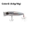 2025 9.6g/70mm Floating Popper Lure Steel Balls Floating Topwater Hard Baits Hard Baits Fishing Lure Bass Fishing