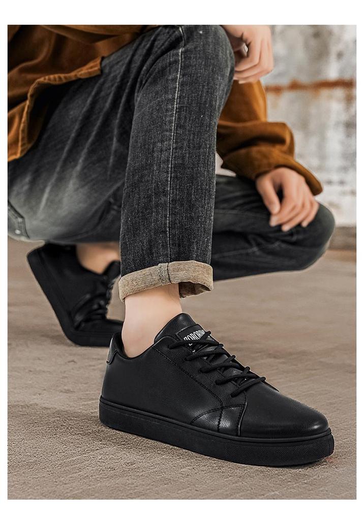 Frühjahr 2026 Herren Übergröße Koreanischer Stil Vielseitige Weiße Skateschuhe - Lässige und Trendige Sport-Sneaker