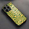 Green Texture Phone Case For IPhone 17 Pro Max 16 15 14 Pro Max 13 11 X Xs Xr 8 7Plus Glass Cover