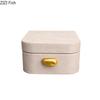 Creative Leather Decorative Box Jewelry Boxes Dresser Table Desk Decoration Cosmetic Jars Exquisite Earring Jewelry Storage Jar