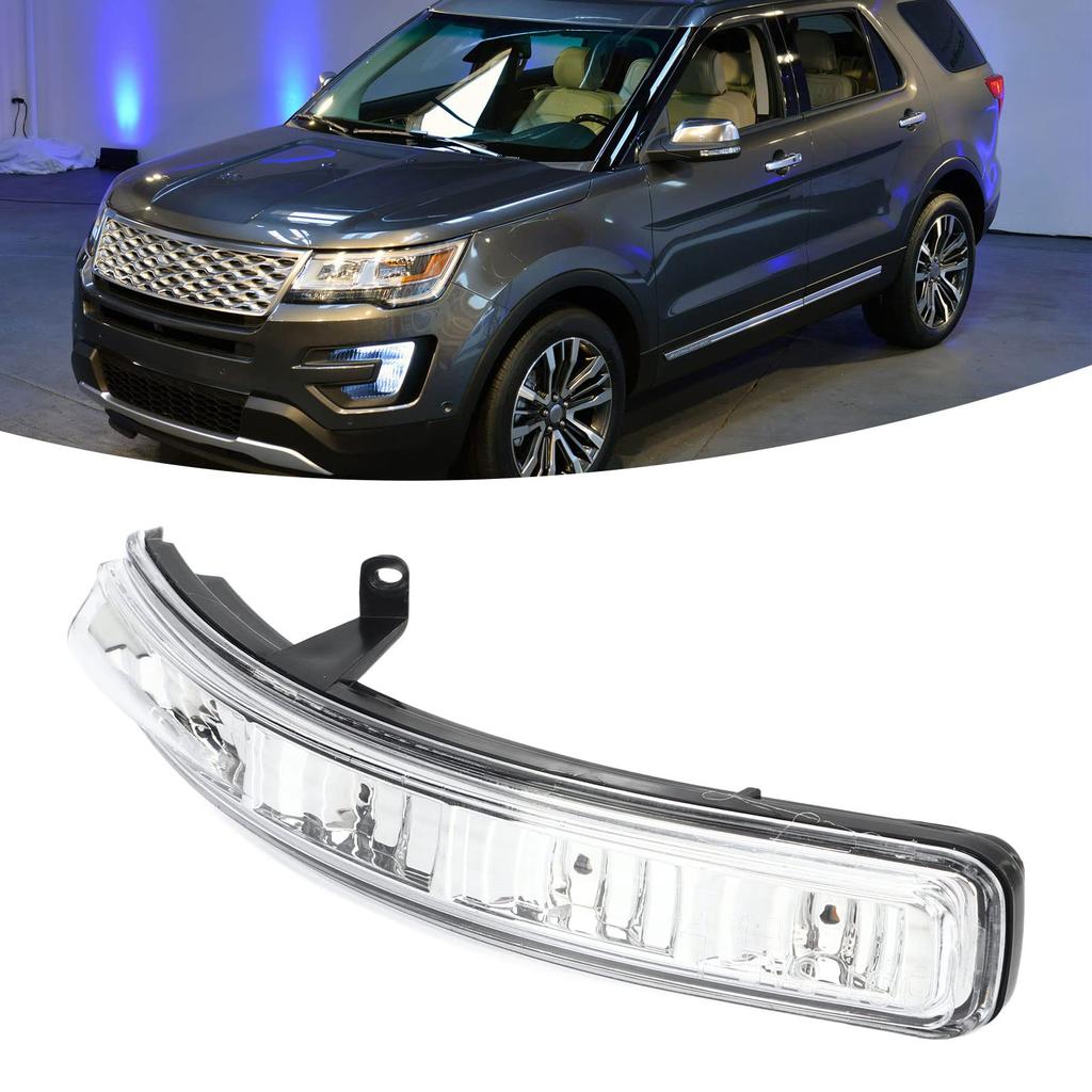 12V Náhradní světlo směrového signálu ve zpětném zrcátku pro Ford Explorer 2011-2019 (Vlevo 6007705 00 D)