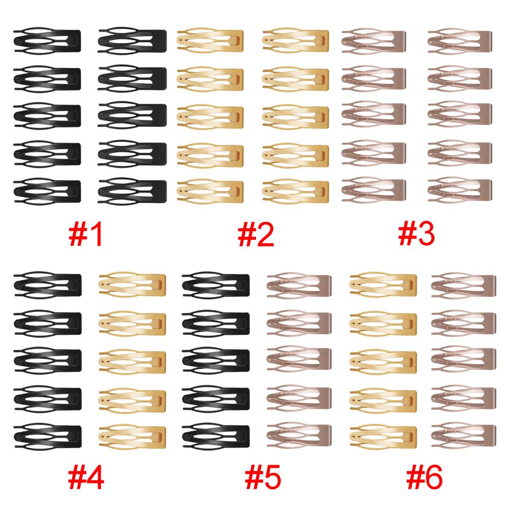 for Salon Metal Snap Non-slip Hair Clips Hair Side Clamps Hair Styling Tools Barrettes