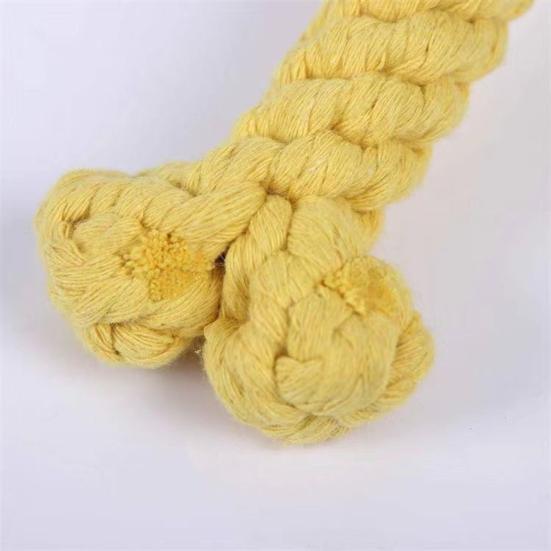 Dog Rope Toy Bone Shaped Dog Chew Toy for Teething Training Interactive Play Cotton Rope Pet Toy for Small Medium Dogs