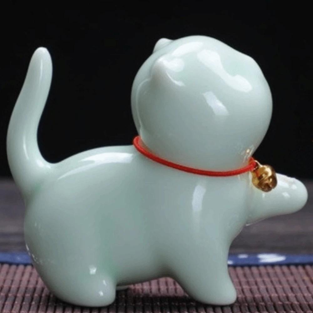 Cute Cat Incense Burner Holder Handmade Craft Desktop Ornament Incense Stick Holder  Temples