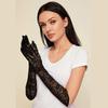 40Cm Women Sexy Hollow Lace Summer Drive Cycling Breathable Gloves Thin Transparent Exquisite Etiquette Lolita Cosplay Soft
