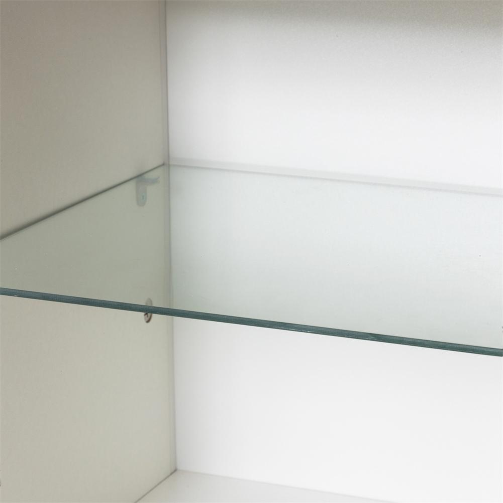 US Stock Sideboard Buffet Cabinet With Glass Doors Tempered Glass Shelves Drawers Coffee Bar Cabinet For Kitchen Dining Room