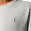 Polo Ralph Lauren Crew Neck Long Sleeve Ribbed Detail Embroidered Sweatshirt Men sweatshirt Gray 710684957-003