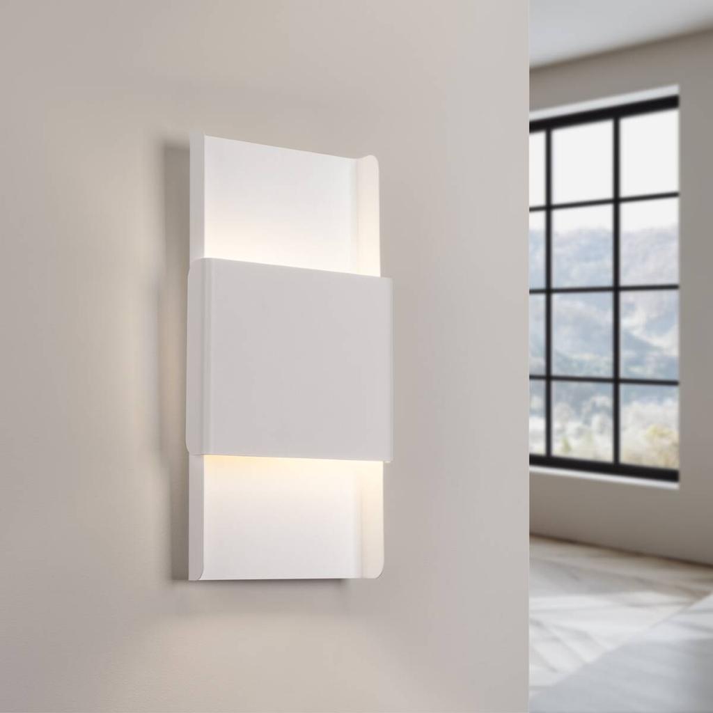 Modern Rectangular White Wall Sconce DURLIN 2xG9 8W SL.1352 Sollux Lighting