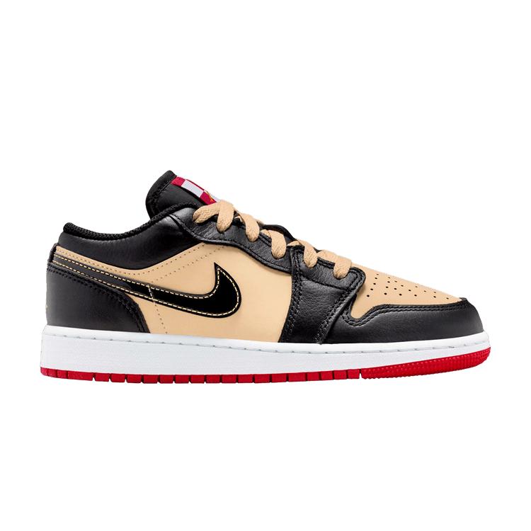 

Air Jordan 1 Low GS Пицца Детские Кроссовки Кремовый Кунжутный Огненно-красный HQ2016-200 35.5