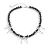 Bowchoker Tied Bow Necklace Sweet Wind Imitation Pearl Metal Collar Female