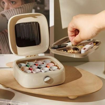 40 Stück/Set Magnetisches Nähset DIY Nadel und Faden Set mit Nähzubehör Reise Kleine Nähwerkzeuge Tragbar für Erwachsene Anfänger