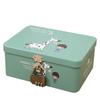 Secret Decorative Storage Box Small Metal Keepsake Container Tin Case with Lock and Key for Kids Girls Boys Gift Home Decoration