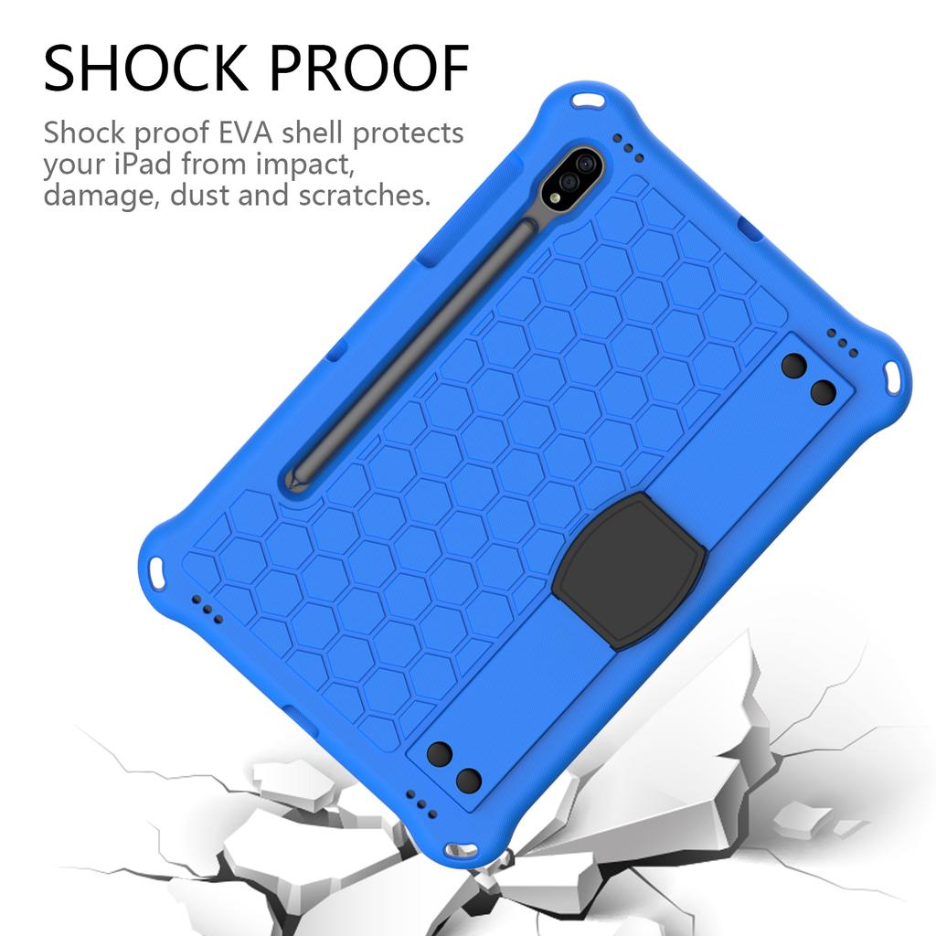 Kids Case For Samsung Galaxy Tab S7 S8 S9 S10FE S10Lite 11inch SM-T870 X700 X710 X520 X730 11" Wristband Tablet Cover with Strap