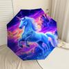 1pc Unicorn Fantasy Pattern Umbrella Design Automatic Opening and Closing Umbrella, High-quality Travel Umbrella,  c1128097