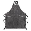Customizable Washable Denim Apron: For Coffee, Tea, BBQ, Barber, and Flower Shop Workwear