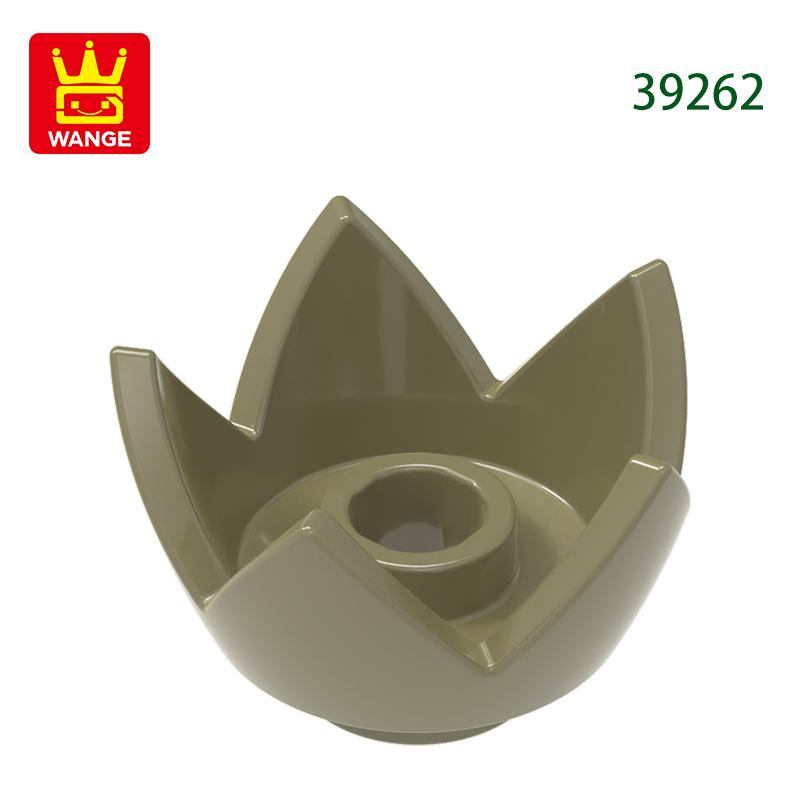 Non-Toxic 313Pcs/Lot 39262 Crown Eggshell With 5 Points Building Blocks Moc Flower Accessories Compatible With Brick Diy Parts Toys