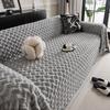 Winter Thickening Couch Seat Covers Solid Color Living Room Plush and Soft Mat Dustproof Furniture Protector Home Decoration
