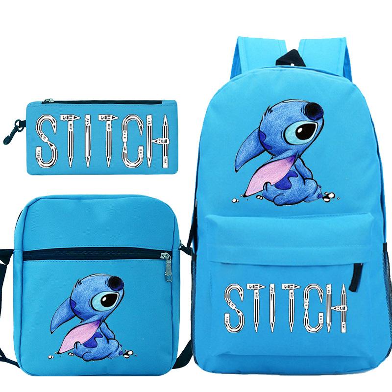Children'S Backpack Cartoon Printed Schoolbag Shoulder Bag Pencil Case Set