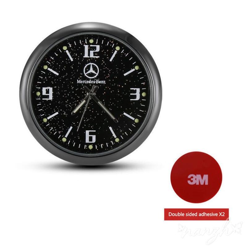 Car Clocks Night Vision Fashion Watches  Decoration For Mercedes Benz AMG Smart W205 C300 W203 W206 W108 W124 W126 Keychain FZ8