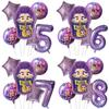 Kpop Demon Hunters Children's Birthday Party Decoration Ball Number Digit 1-9 Balloon Set Baby Shower Party Supplies Gift Toy