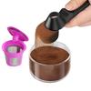 Reusable Creative Sliding Leakproof Coffee Scoop Protein Powder Measuring Spoon with Hanging Hole for Kitchen Bar Gym Travel