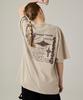 URBANAGE Control Tower Pigment Oversleeve Short Sleeve Beige
