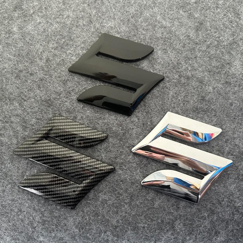Car Front Rear Logo Auto Grille Emblem Sticker Accessories For Suzuki Jimny Swift Samurai Vitara SX4 Alto Kaiser Ingnis DZire