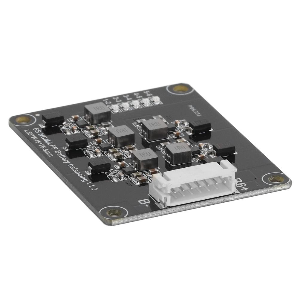 Placa de Balanceamento de Bateria 6S Equalizador Ativo Indutivo de Baixo Consumo de Energia com Cabo Luz