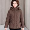 L-XL medium and old cotton clothes women's fashion thickened cotton-padded clothes mother winter clothes thickened jacket light and thin clothes