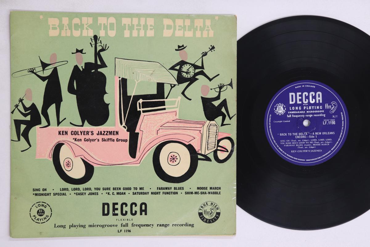 

10inch Record KEN COLYER - Back To The Delta LF1196 DECCA UK Jazz Used