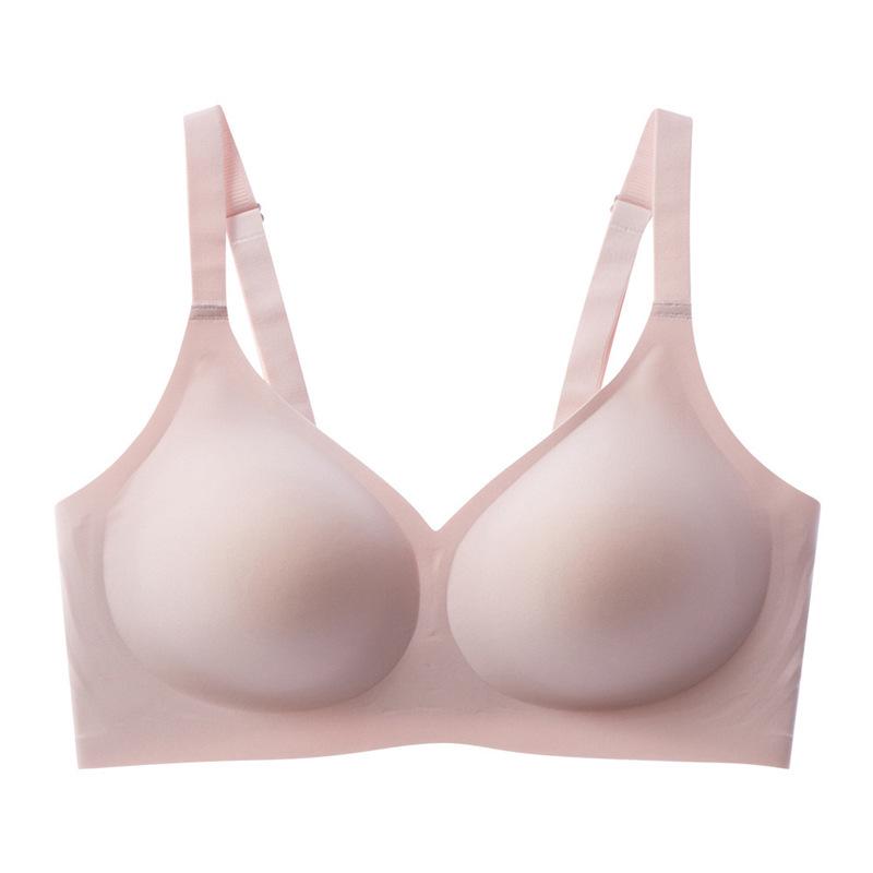 Cross-Border Plus Size Seamless Women's Bra: Anti-Sagging, Breathable, Wire-Free, Thin Cup with Support