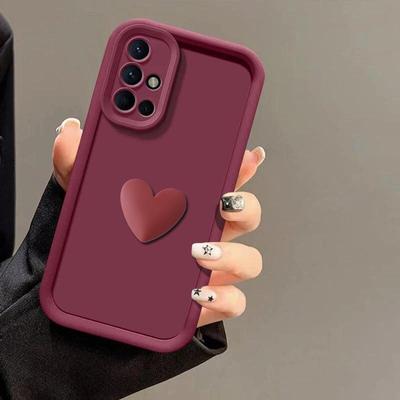 3D Lovely Heart Silicone Case for Samsung Galaxy A71 A51 A26 A16 A06 A55 A35 A25 A15 A05 A05S A54 A34 A24 A14 A53 A33 A23 A13 Cute Case Soft TPU Cover