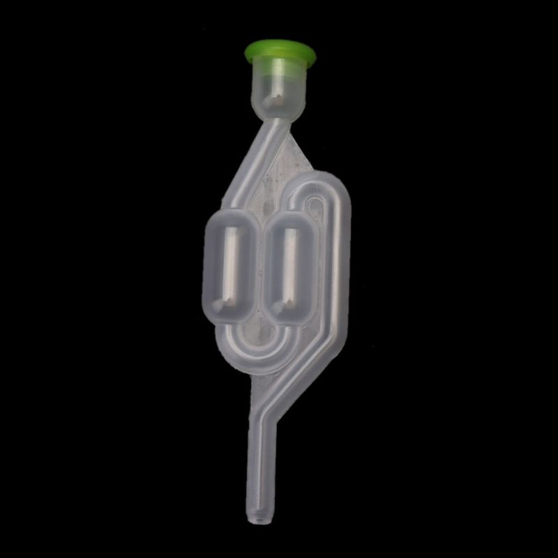 5 Pieces S-Shape Air Lock Twin Bubble Plastic Airlocks Homebrew Fermentation Wine for Valve Reusable Beer Making Tool