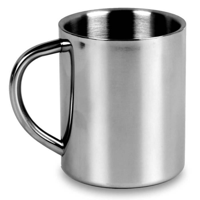 Accessoires cuisine camping - LIFEVENTURE - Stainless Camping Mug - Blanc - Adulte - Mixte