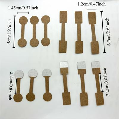 100 ks papírových visaček na šperky | pro prsteny, náhrdelníky, náramky a klíčenky, etiketky pro balení a cenovky