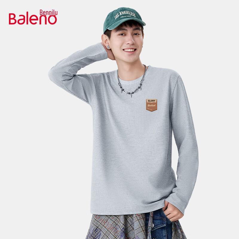 Baleno Men's Waffle Knit Long-Sleeve T-Shirt