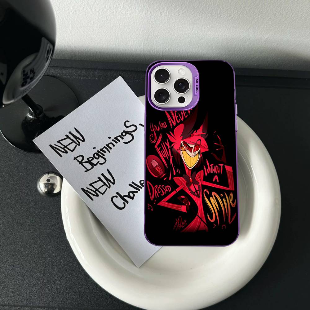 

H-Haz-bins Hotels Colorful Phone Case For iPhone 17 16 15 14 13 12 11 Pro Max Plus Matte Cover iPhone 15pro max