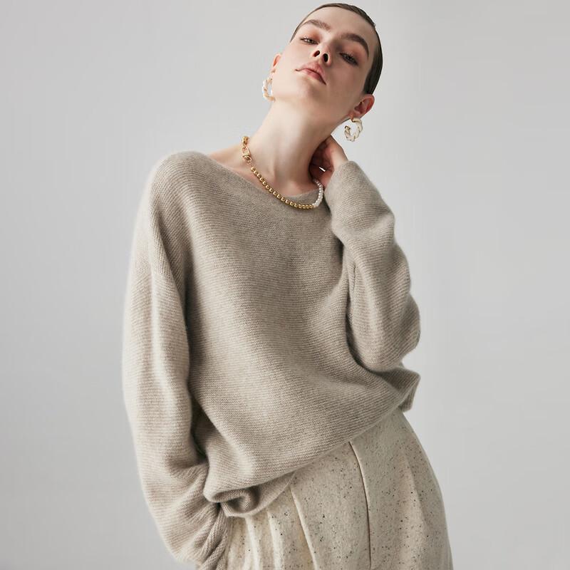 Palo Women's 100% Cashmere Round Neck Sweater