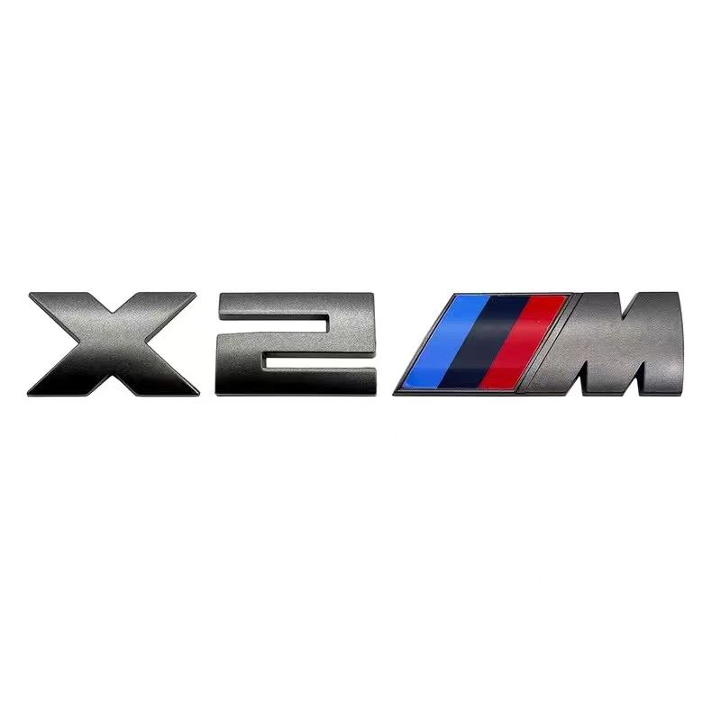 5,5 cm för M-logotyp ny grå ABS-dekal bakluckemärke för BMW M330i M340i M430i M440i M530i M540i M550i dekorationstillbehör.