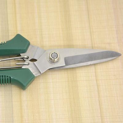 190Mm Straight Head Pruning Shears Stainless Steel Non Slip Handle Garden Scissors For Bonsai Household Use