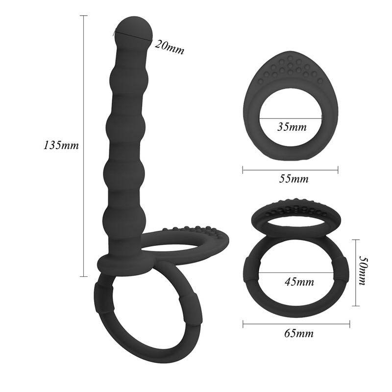 Double Penetration Anal Plug Dildo Butt Plug Sex Toys For Couples Vaginal G-Spot Stimulator Anal Beads Masturbator Adults