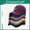 Trendy Adjustable Cotton Baseball Cap With Vintage Distressed Design And Embroidery