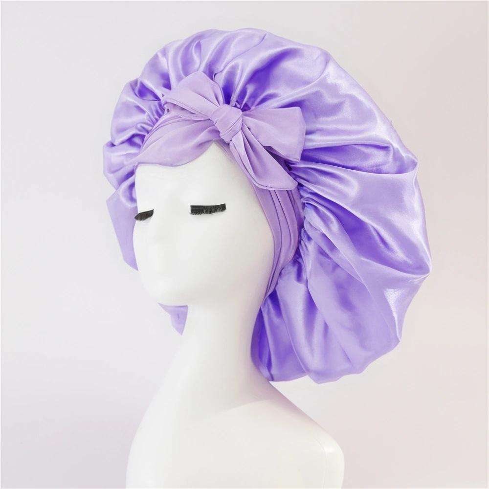 Wide Band Satin Bonnet, Silk-Like Hair Scarf for Women, Soft Sleep Cap for Curly & Frizzy Hair