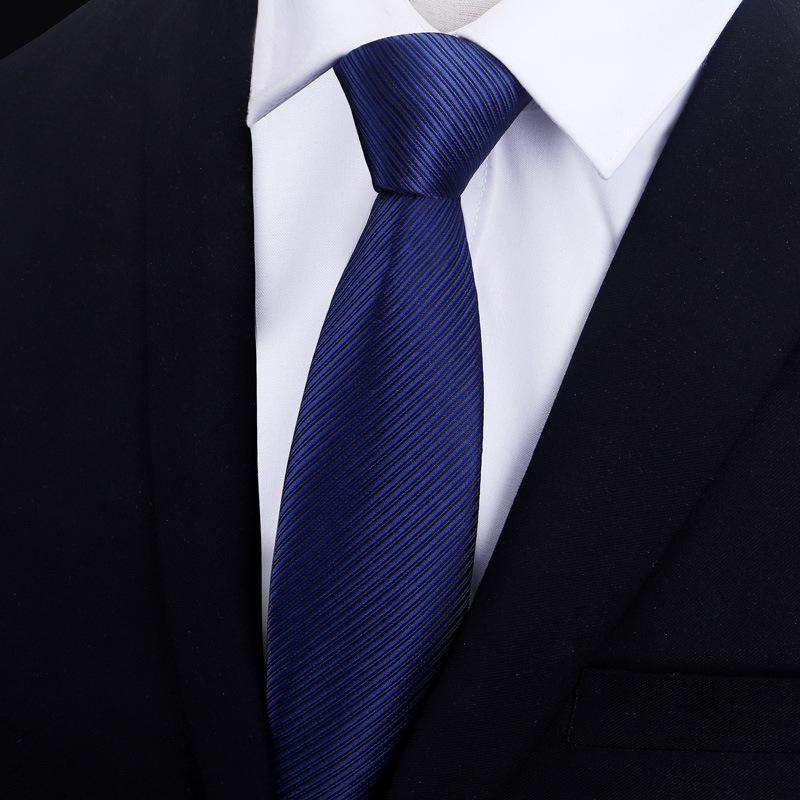Tie Men'S Business Dress Wedding Groom Red Black Work Korean Zipper No-Beat Tie