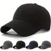 Three Embroidered Baseball Hat Men's and Women's Outdoor Sunscreen Hats Lightweight and Breathable Dad Cap Adjustable Caps