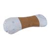 Wormwood Filling Neck Roll Pillow Ergonomic Cervical Neck Support Pillow for Sleep Blue Ice Silk