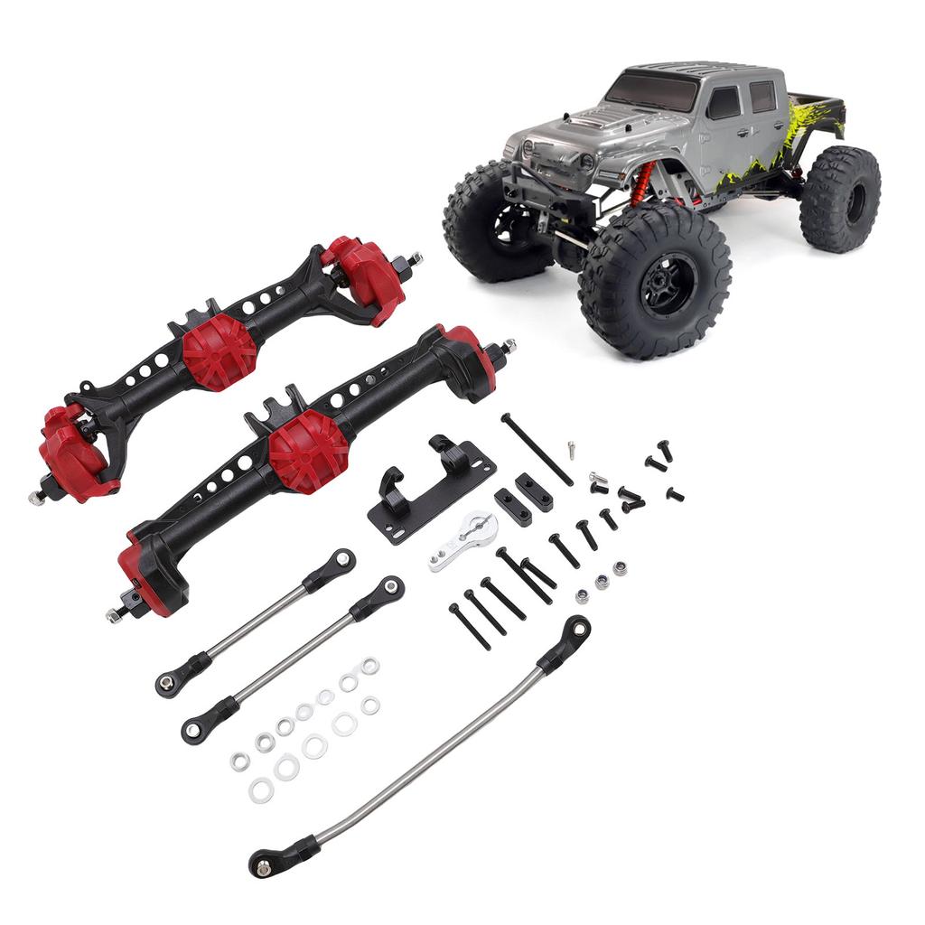 Front and Rear Axle Replacement for   SCX10 II 1Celsius10 Scale RC Crawler Upgraded Axle Set