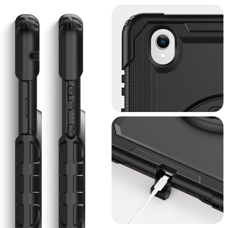 Galaxy Tab S11 Case 360 Rotating Shockproof Tablet Cover With Stand Silicone Hard Shell Handheld Anti-Scratch